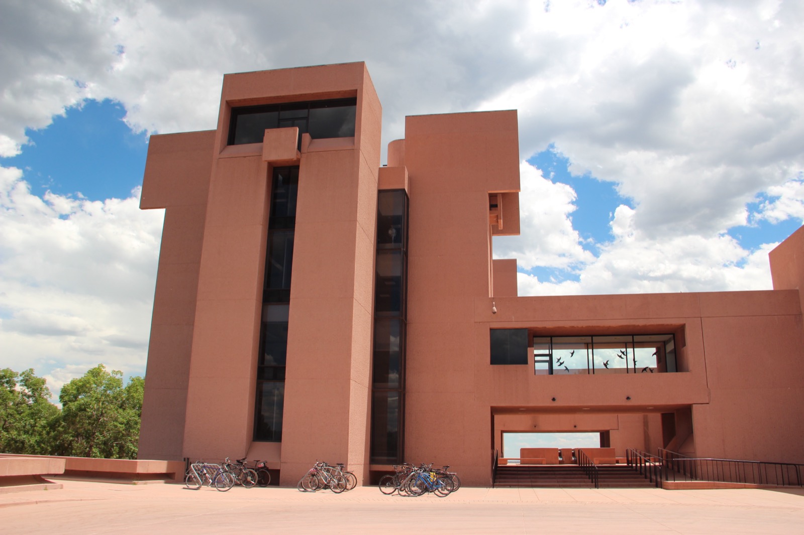 The NCAR Mesa Laboratory, I. M. Pei's building above South Boulder